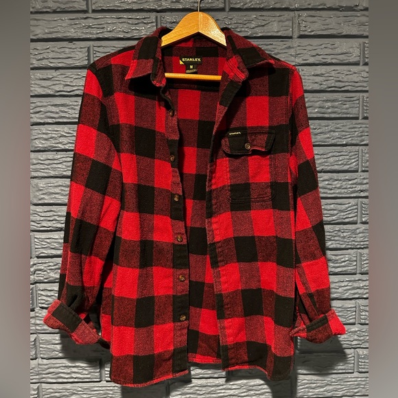 Stanley Shirts Stanley Workwear Flannel Shirt Mens Medium Buffalo